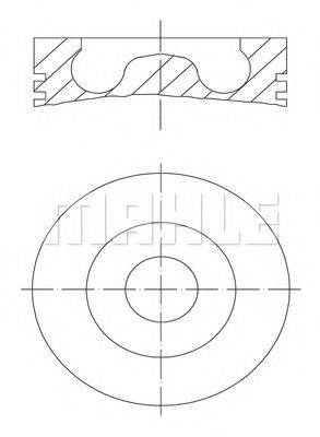 MAHLE ORIGINAL 0280201 Поршень