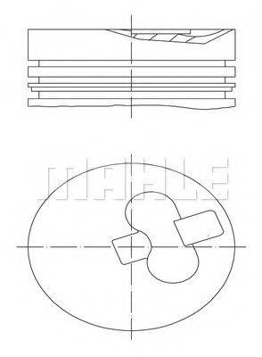 MAHLE ORIGINAL 6074400 Поршень