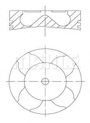 MAHLE ORIGINAL 0120700 Поршень