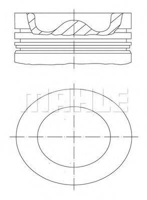 MAHLE ORIGINAL 0384300 Поршень