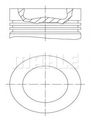 MAHLE ORIGINAL 037PI00116000 Поршень