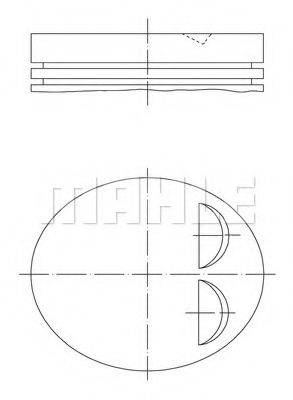 MAHLE ORIGINAL 0118400 Поршень