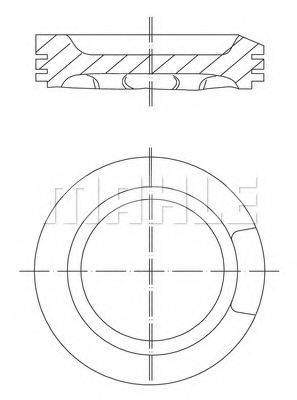 MAHLE ORIGINAL 0330400 Поршень