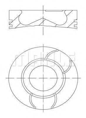 MAHLE ORIGINAL 6810300 Поршень