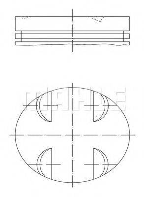 MAHLE ORIGINAL 0029400 Поршень