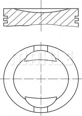 MAHLE ORIGINAL 0093600 Поршень