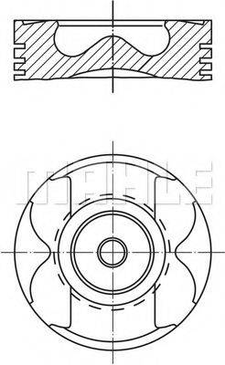 MAHLE ORIGINAL 0040100 Поршень