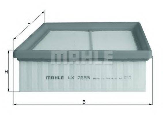 MAHLE ORIGINAL LX2633 Повітряний фільтр