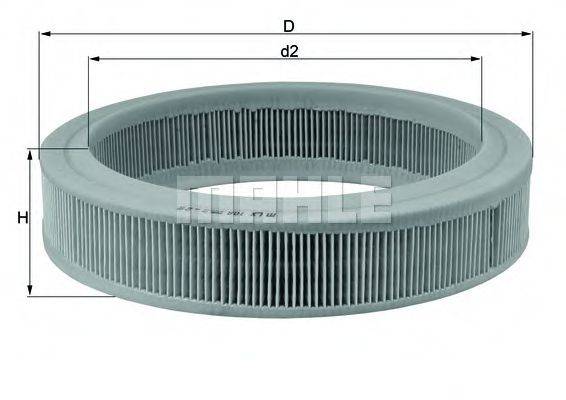 MAHLE ORIGINAL LX108 Повітряний фільтр