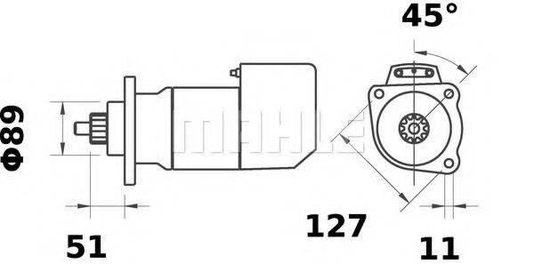 MAHLE ORIGINAL MS526 Стартер