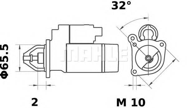 MAHLE ORIGINAL MS375 Стартер