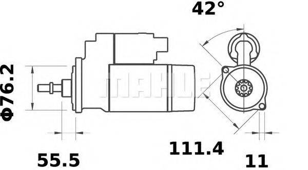 MAHLE ORIGINAL MS306 Стартер