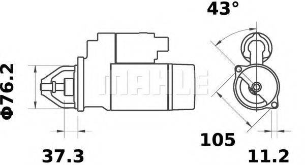 MAHLE ORIGINAL MS189 Стартер