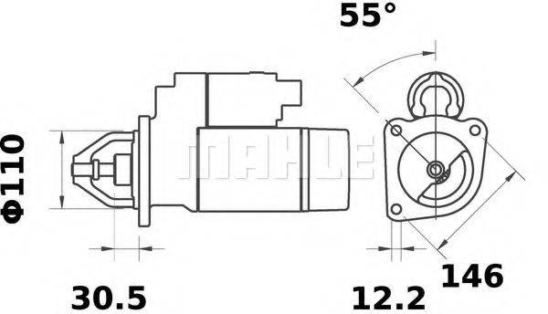 MAHLE ORIGINAL MS78 Стартер