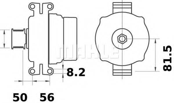 MAHLE ORIGINAL MG448 Генератор