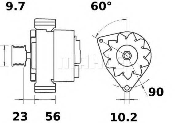 MAHLE ORIGINAL MG431 Генератор