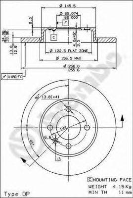 BRECO BS7383 гальмівний диск