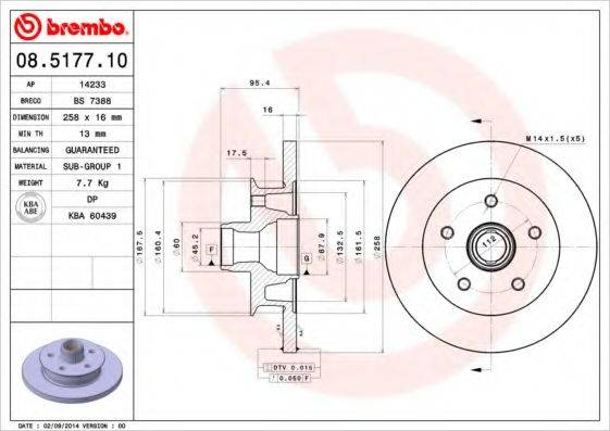 BRECO BS7388 гальмівний диск