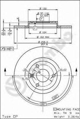 BRECO BS7399 гальмівний диск