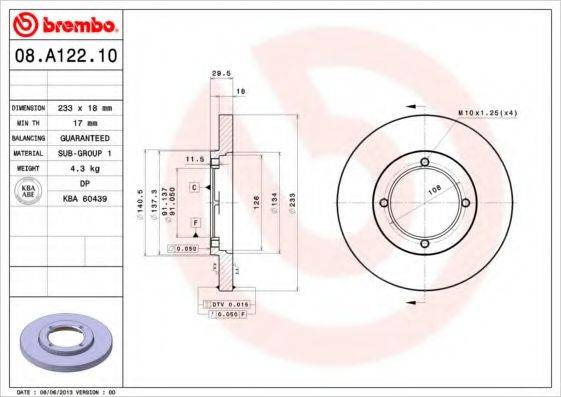 BRECO BS7705 гальмівний диск