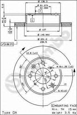 BRECO BS7892 гальмівний диск