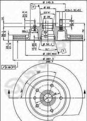 BRECO BS7907 гальмівний диск