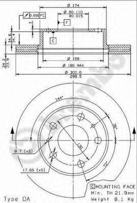 BRECO BS8530 гальмівний диск