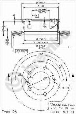 BRECO BS8533 гальмівний диск