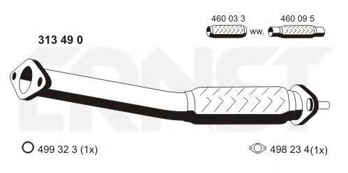 ERNST 313490 Труба вихлопного газу