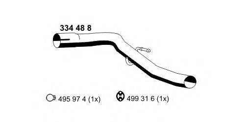 ERNST 334488 Труба вихлопного газу