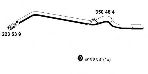 ERNST 350464 Труба вихлопного газу