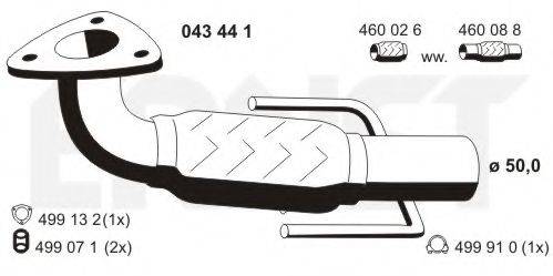 ERNST 043441 Труба вихлопного газу