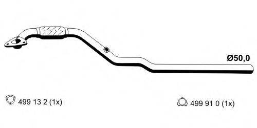 ERNST 053433 Труба вихлопного газу