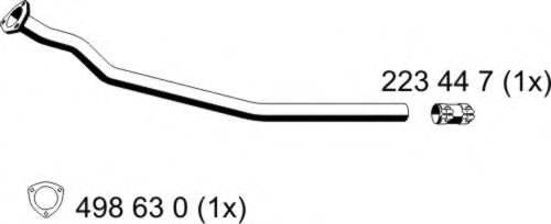 ERNST 243445 Труба вихлопного газу
