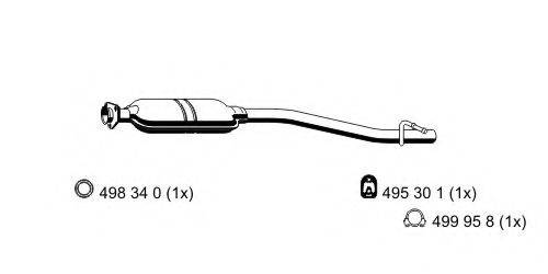 ERNST 352017 Середній глушник вихлопних газів