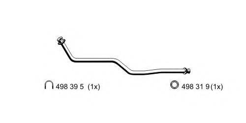 ERNST 353403 Труба вихлопного газу