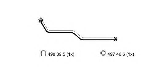 ERNST 374408 Труба вихлопного газу
