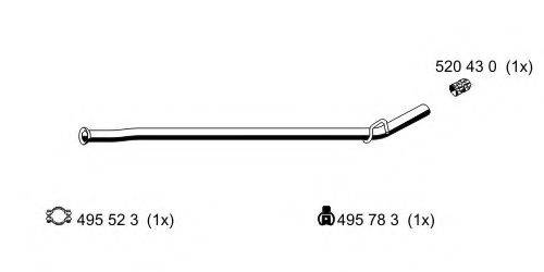 ERNST 522465 Труба вихлопного газу