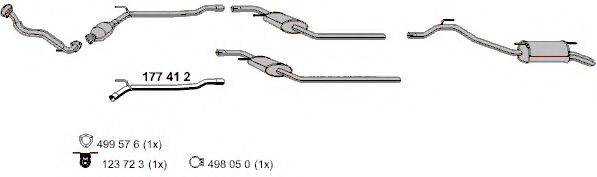 ERNST 177412 Ремонтна трубка, каталізатор