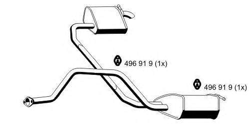 ERNST 344241 Глушник вихлопних газів кінцевий