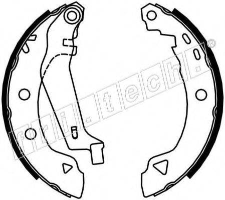 FRI.TECH. 1004008Y Комплект гальмівних колодок