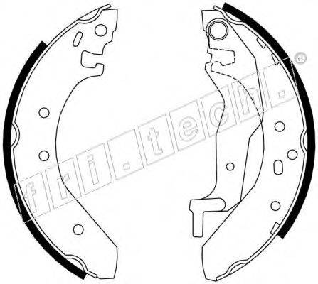 FRI.TECH. 1007017 Комплект гальмівних колодок