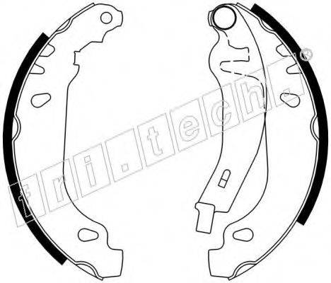 FRI.TECH. 1022032Y Комплект гальмівних колодок