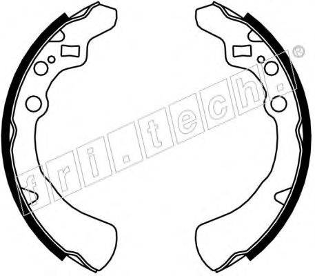 FRI.TECH. 1026334 Комплект гальмівних колодок