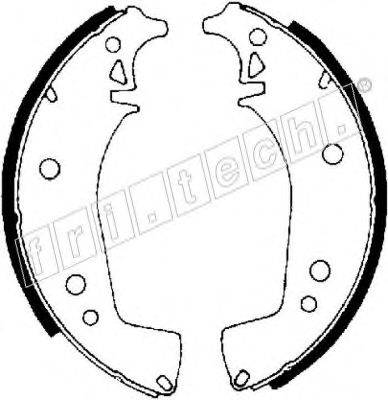 FRI.TECH. 1034086 Комплект гальмівних колодок