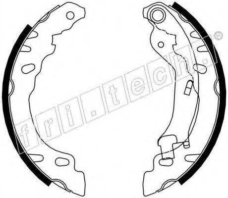 FRI.TECH. 1034114 Комплект гальмівних колодок