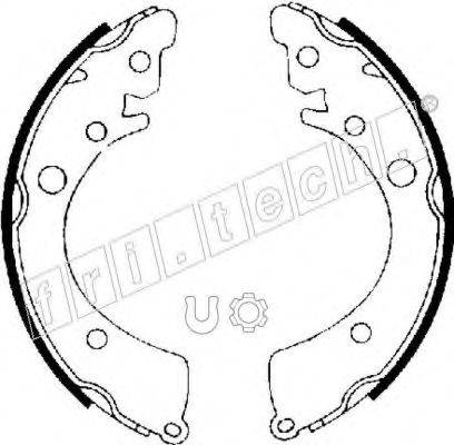 FRI.TECH. 1044006 Комплект гальмівних колодок