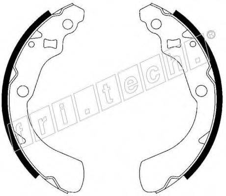 FRI.TECH. 1044019 Комплект гальмівних колодок