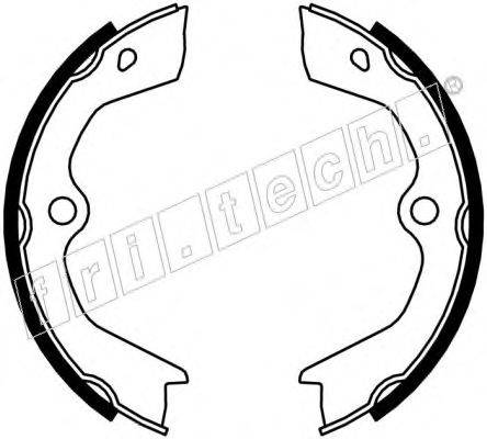 FRI.TECH. 1048001 Комплект гальмівних колодок, стоянкова гальмівна система
