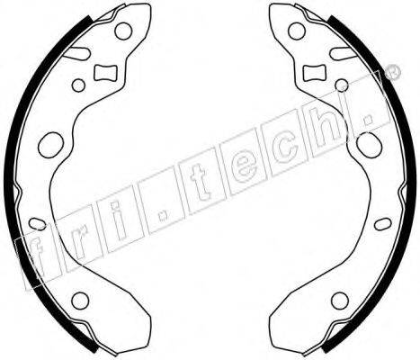 FRI.TECH. 1049148 Комплект гальмівних колодок